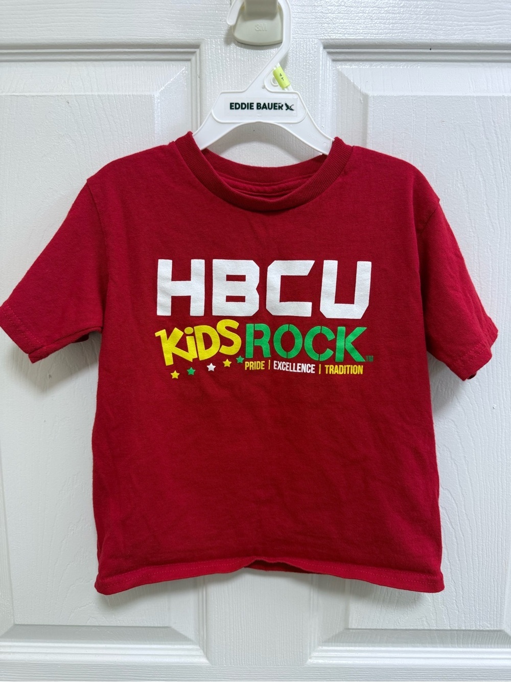 HBCU Kids Rock Red Short Sleeve Tee, Size 4T